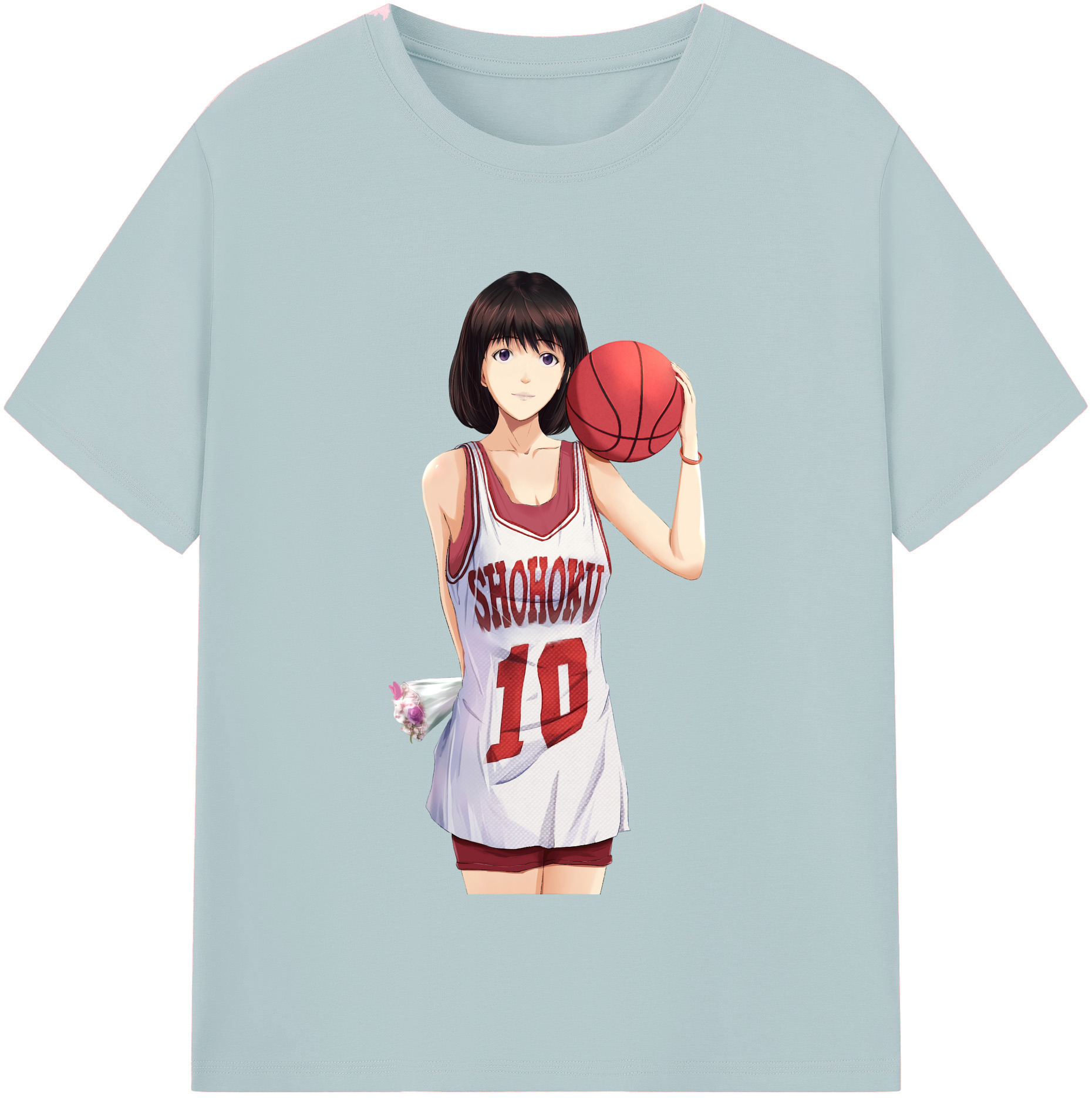 SLAM DUNK／スラムダンク 綿100％半袖Tシャツ（フロントプリント）